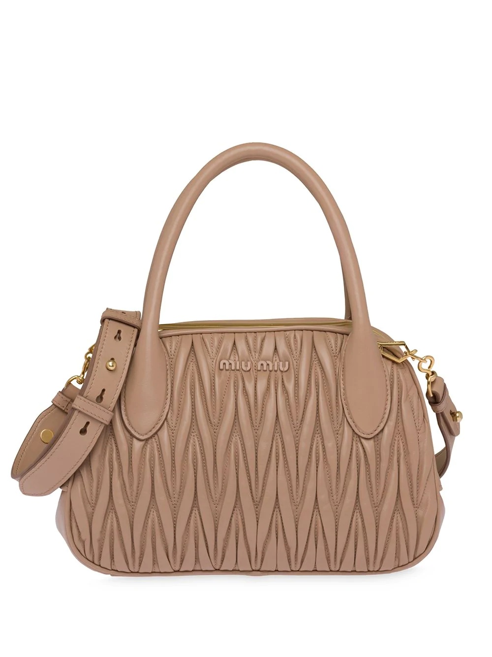 nappa leather handbag - 1