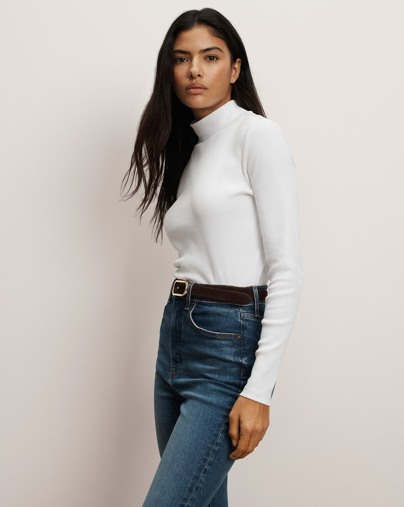 VERONICA BEARD NATE MOCK-NECK TOP outlook