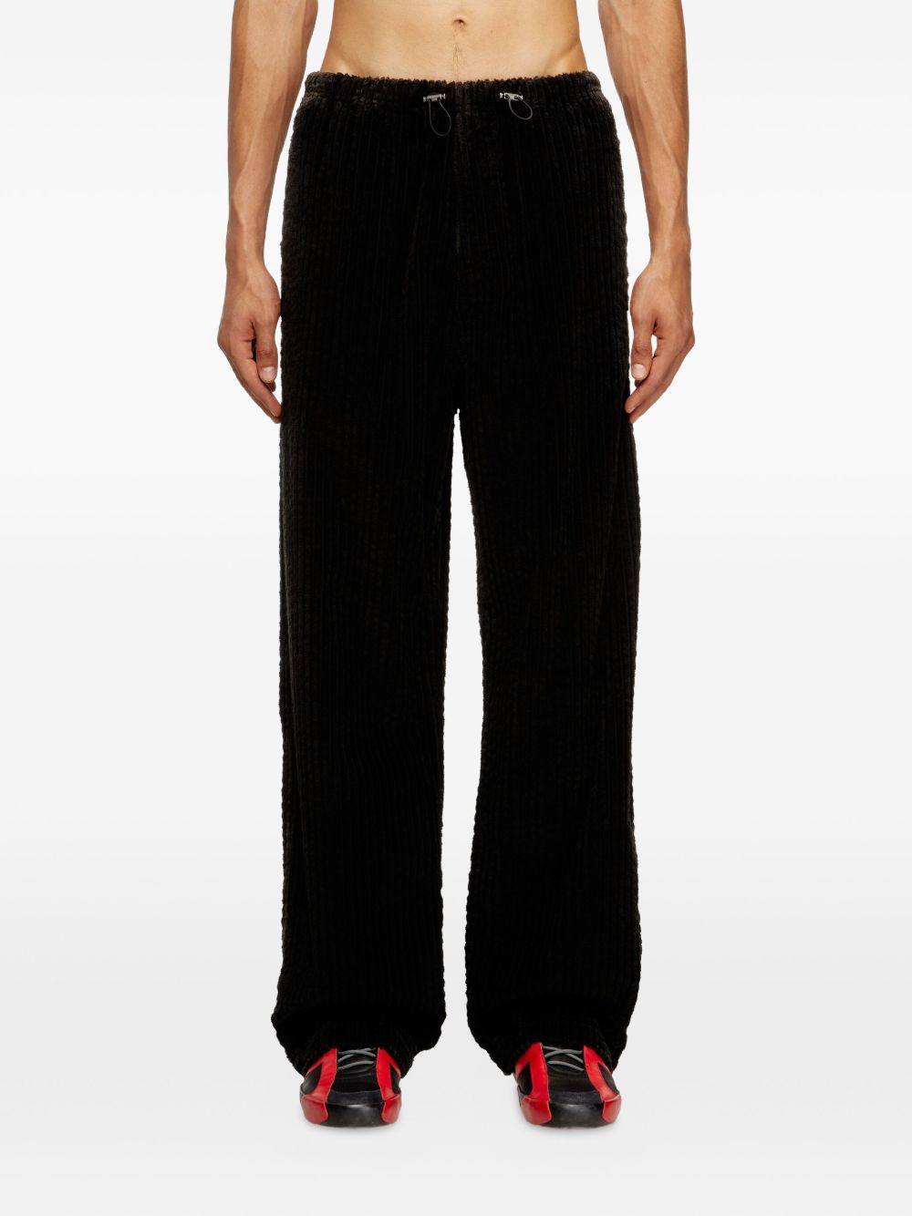 P-Martial drawstring corduroy trousers - 3
