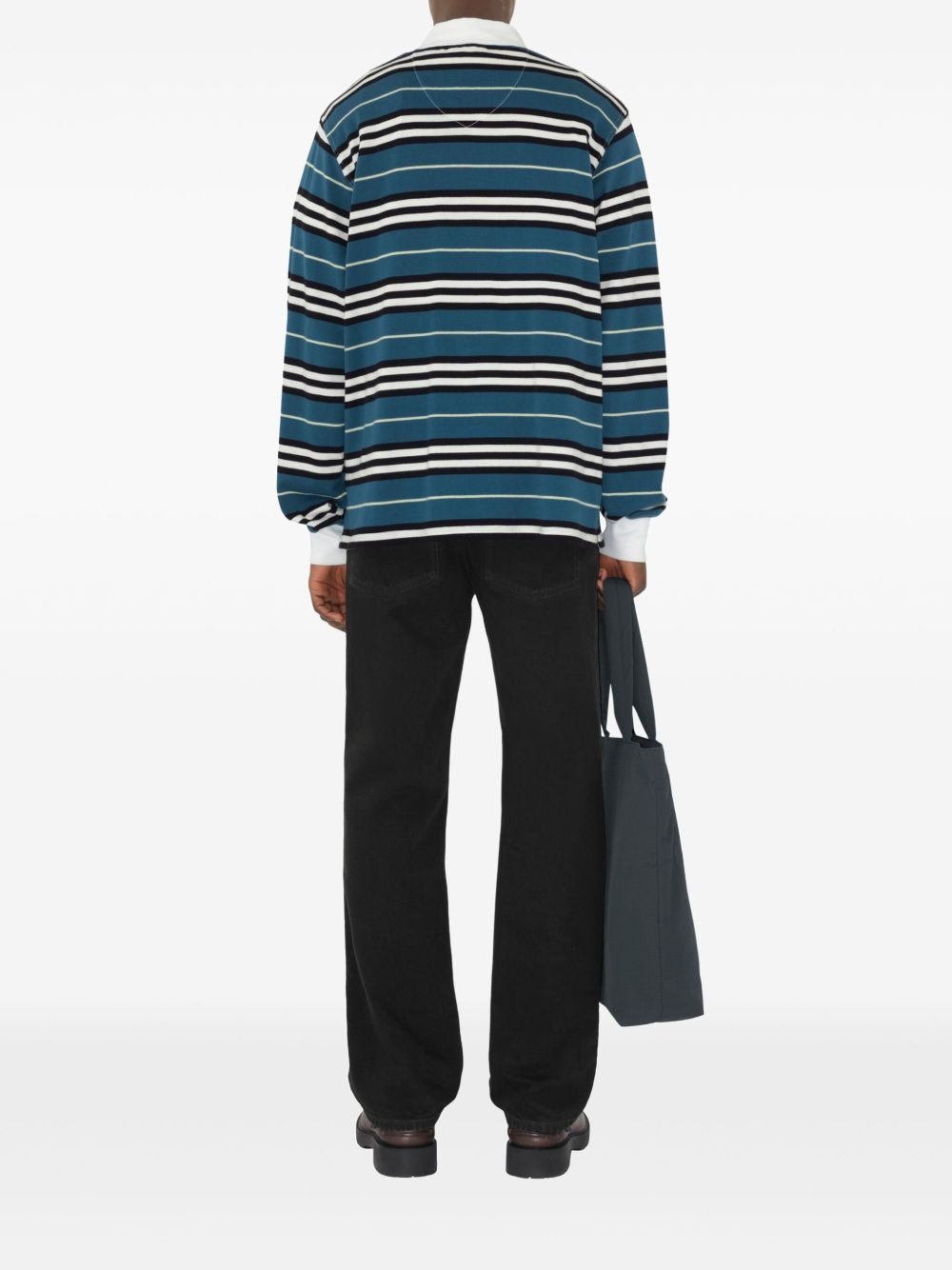 striped polo shirt - 4