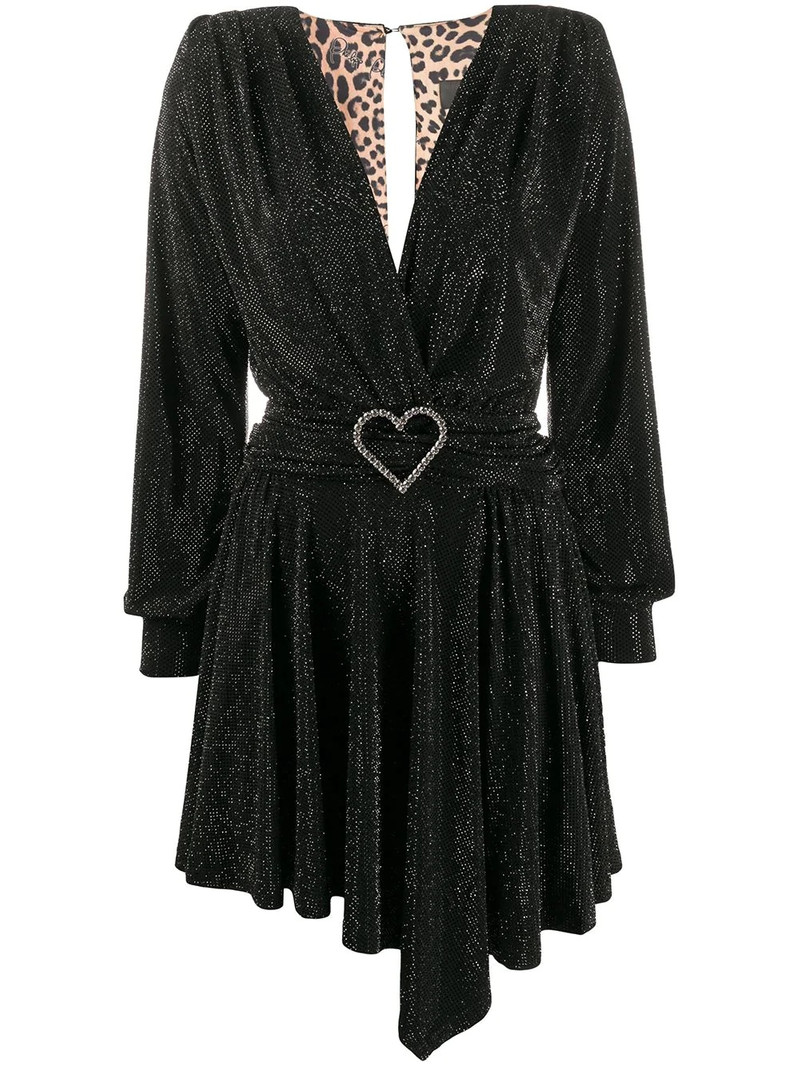 plunging v-neck mini dress 1