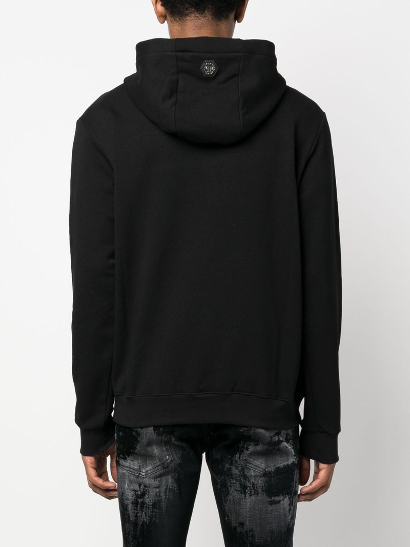 logo-print cotton hoodie 4