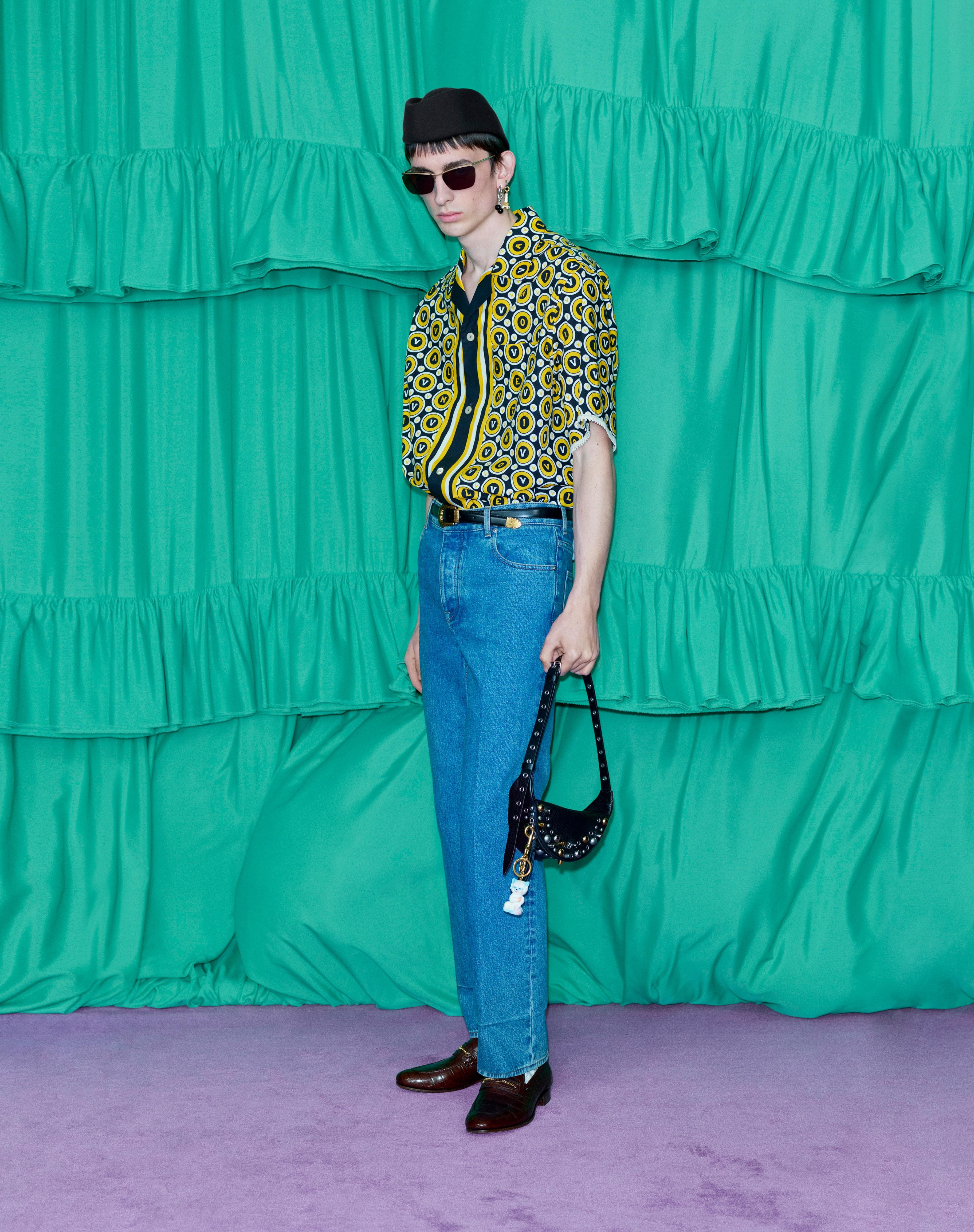 COTTON POPLIN BOWLING SHIRT WITH BULLES ROYALES PRINT - 9