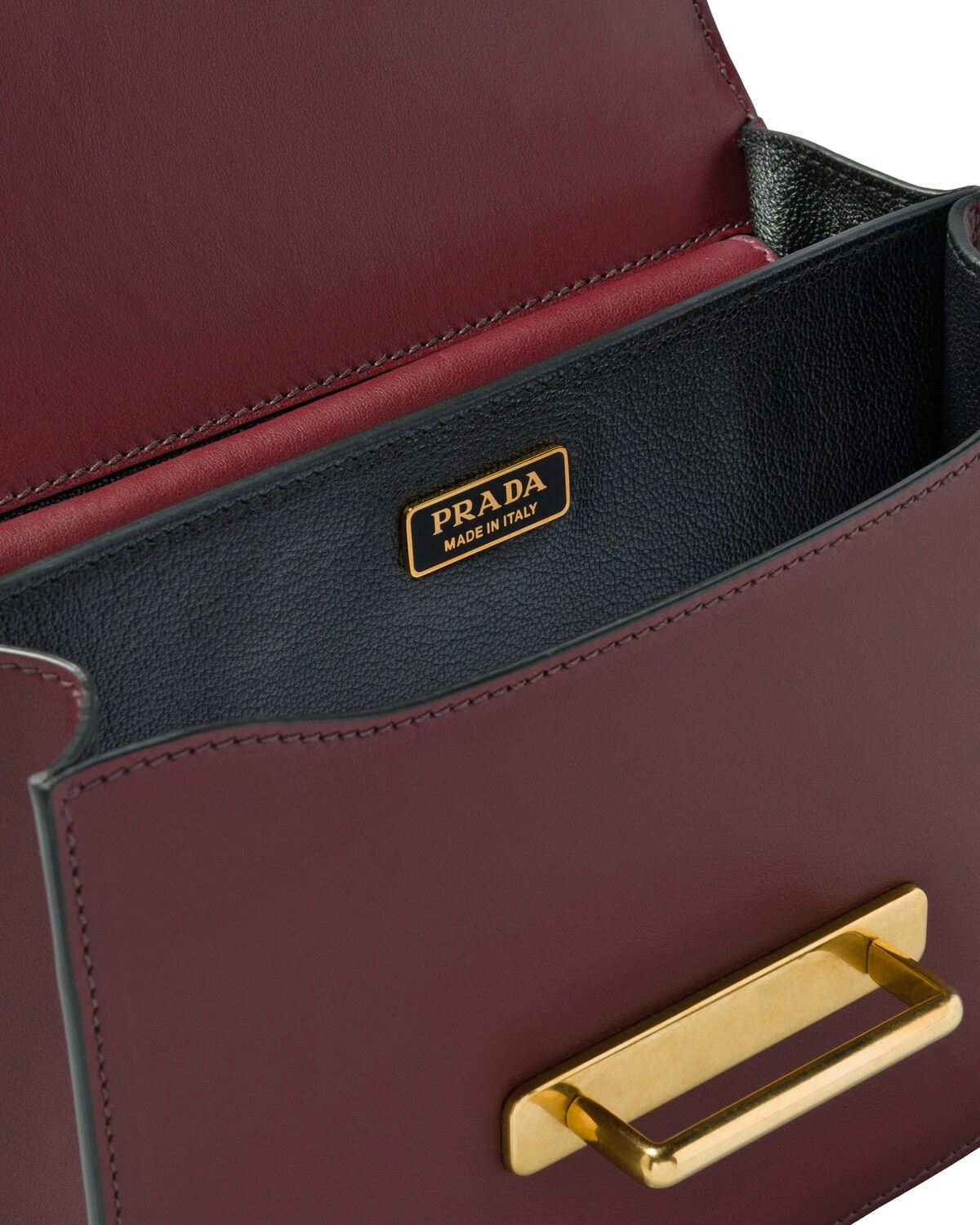 Leather Prada Cahier Bag - 5