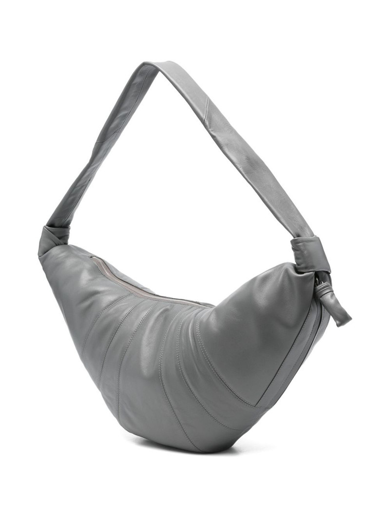 Croissant knot lambskin shoulder bag 3