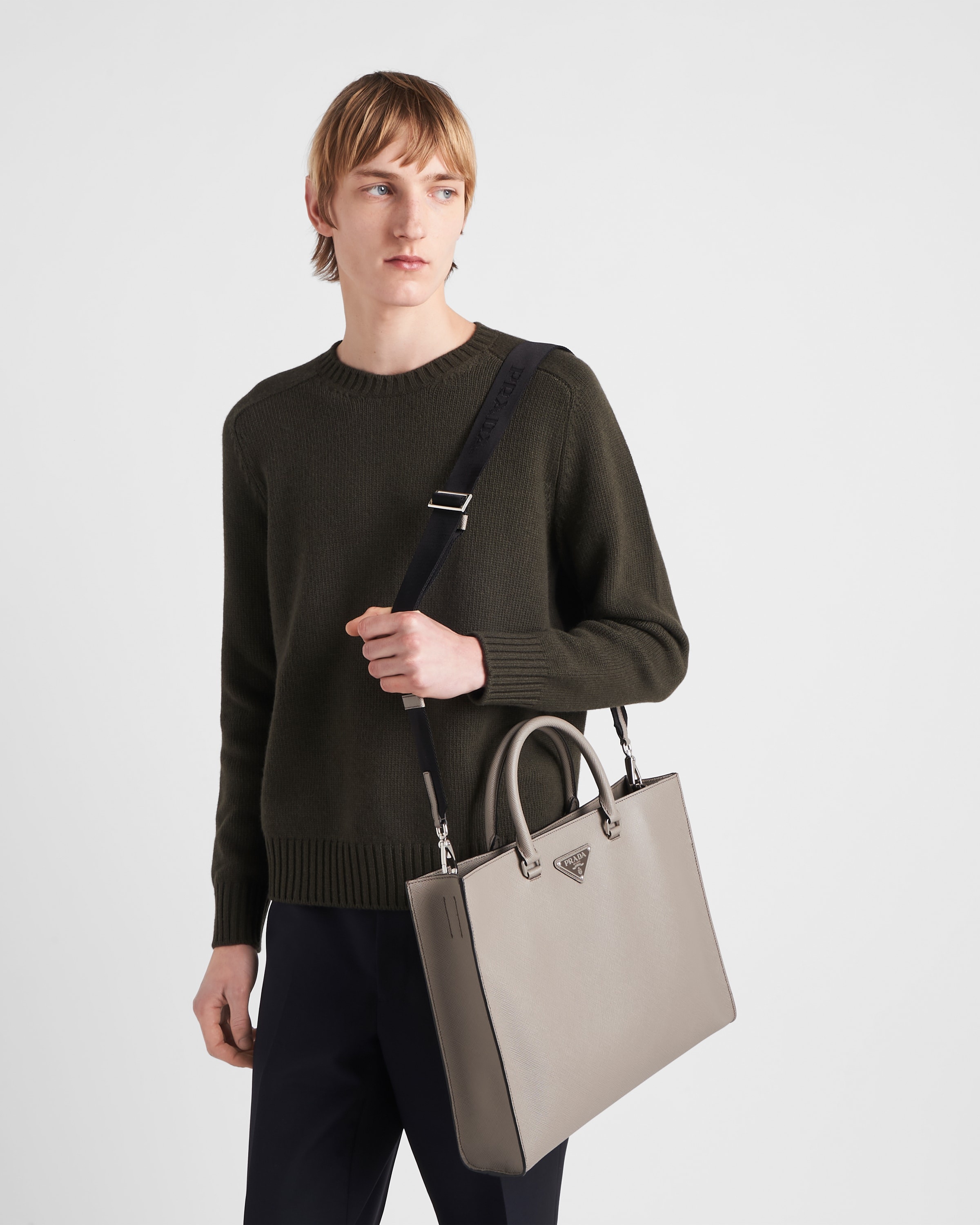 Saffiano leather tote bag - 8
