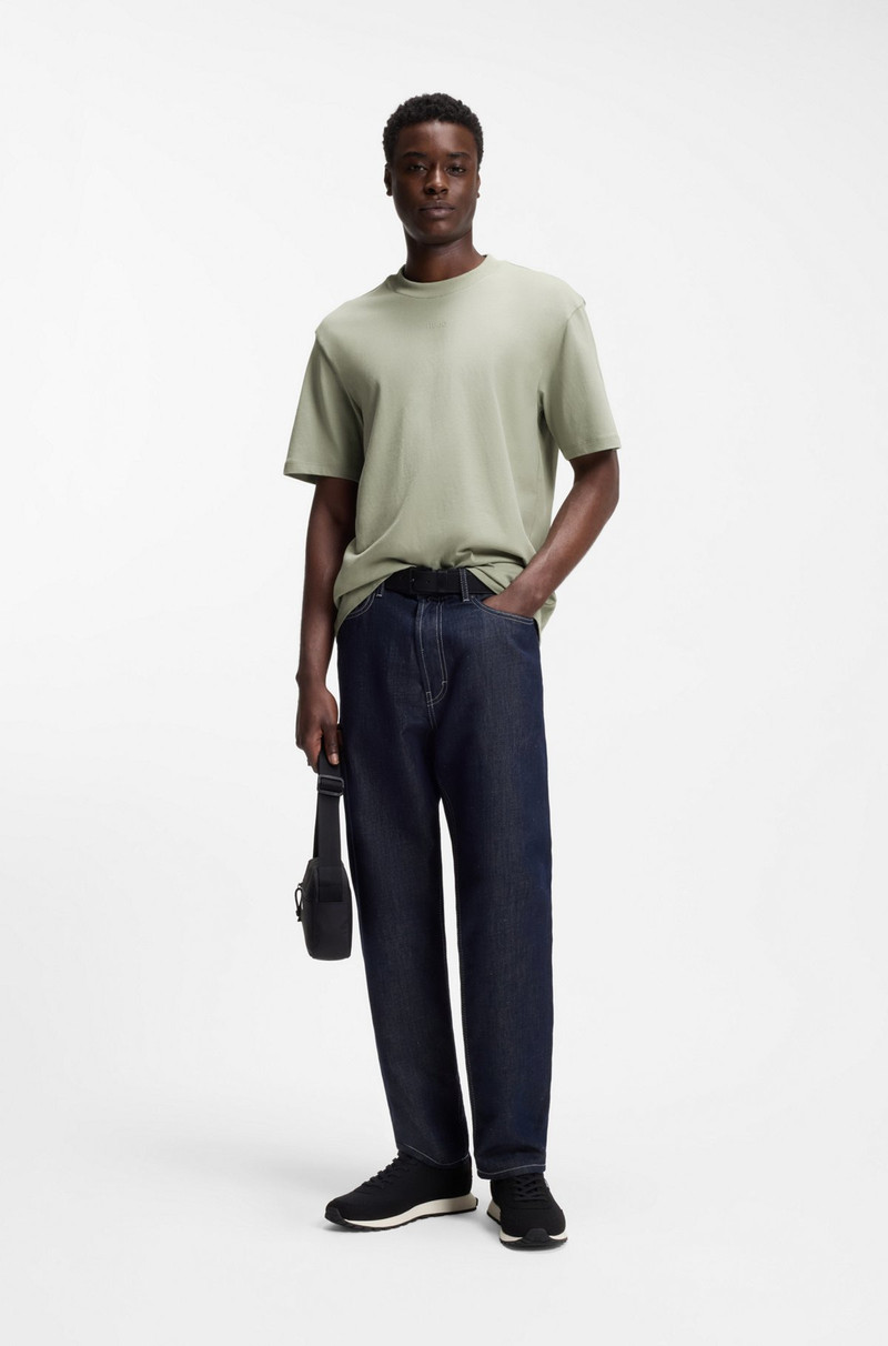 HUGO LOGO-PRINT T-SHIRT IN COTTON JERSEY outlook