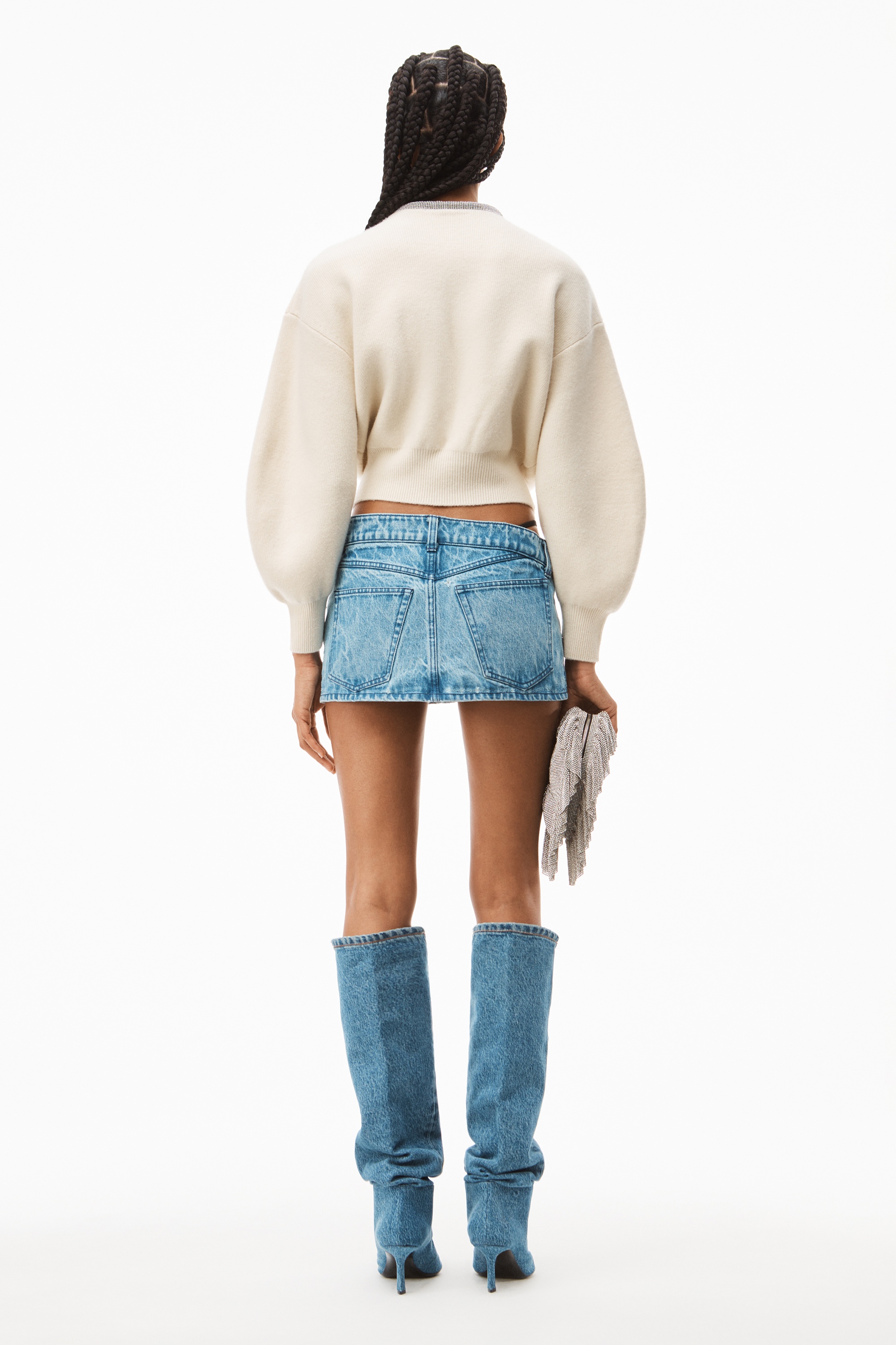 アビアント漾專用 T By Alexander Wang - Double Layered Cropped Shirt | HBX