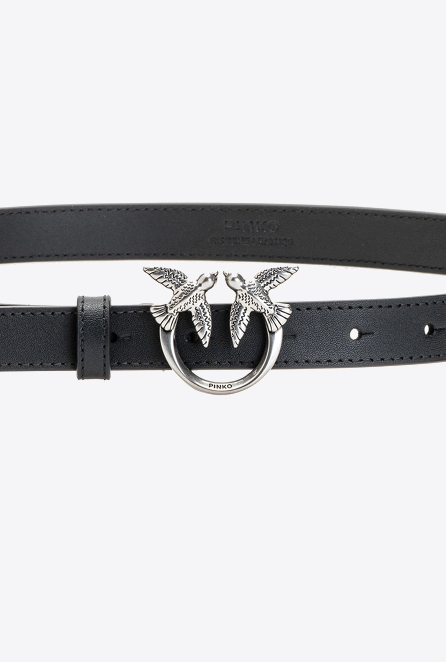 LOVE BIRDS THIN LEATHER BELT - 2