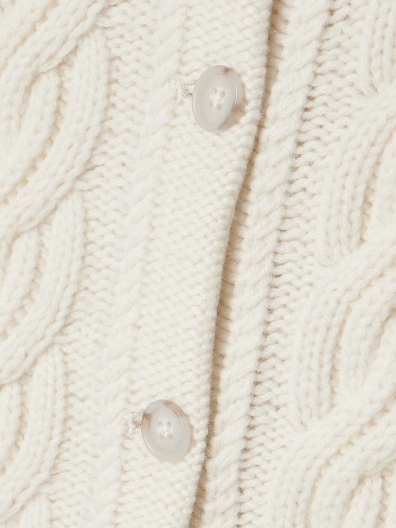 Rossella cable-knit wool and cashmere-blend cardigan - 5