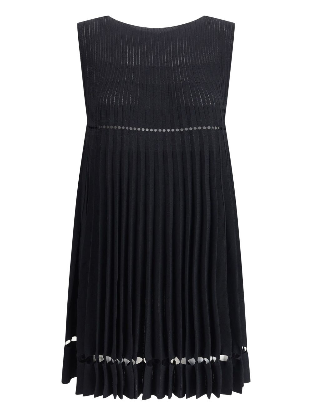 pointelle pleats dress - 3