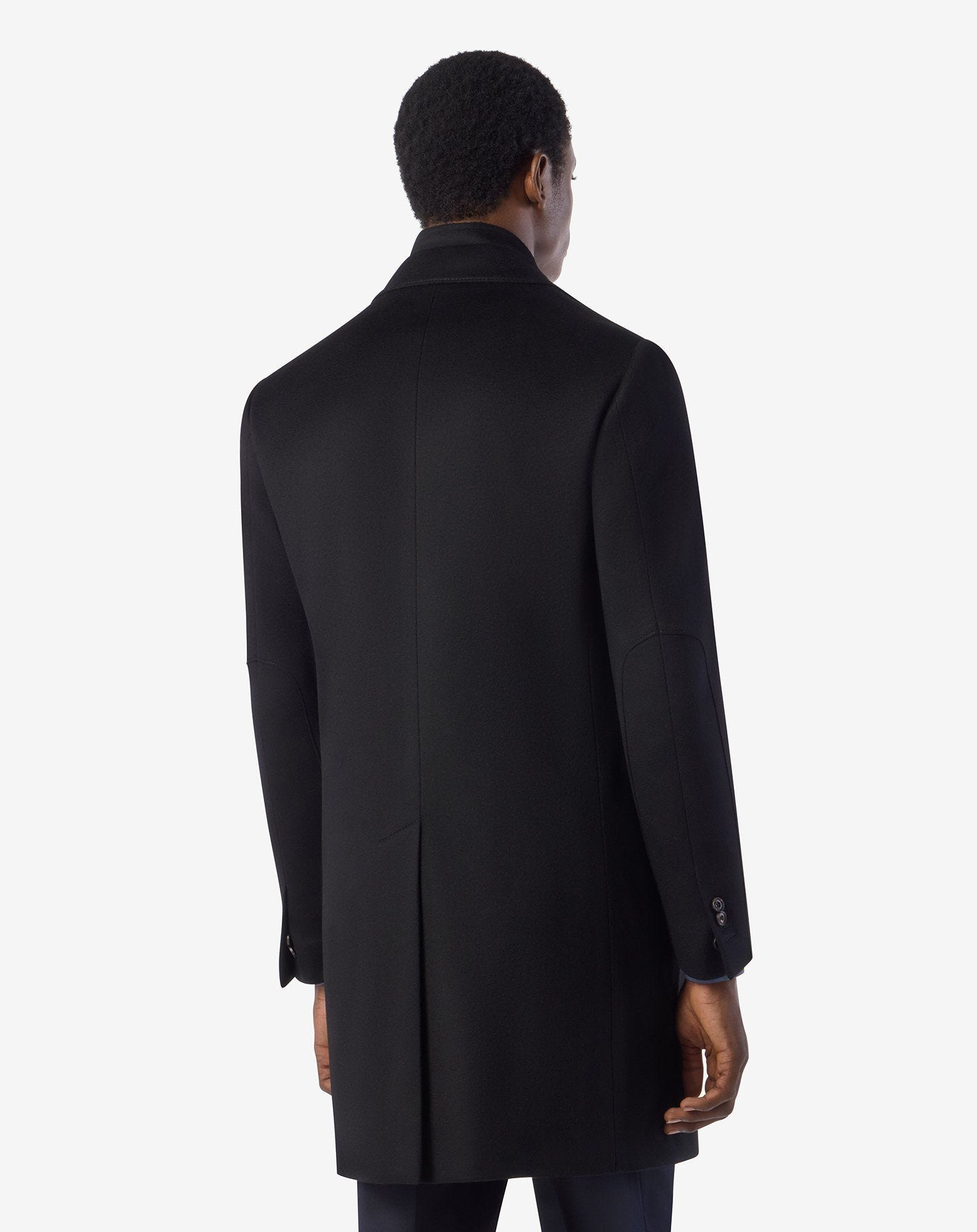 Black wool beaver coat - 3