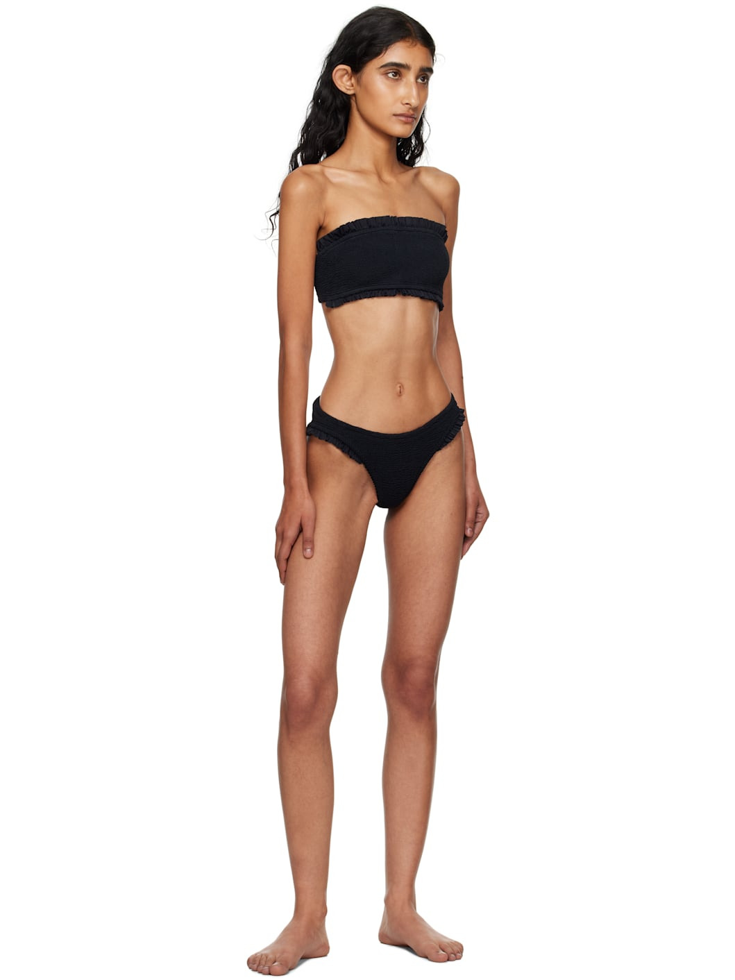 Black Tracey Frill Bikini - 4