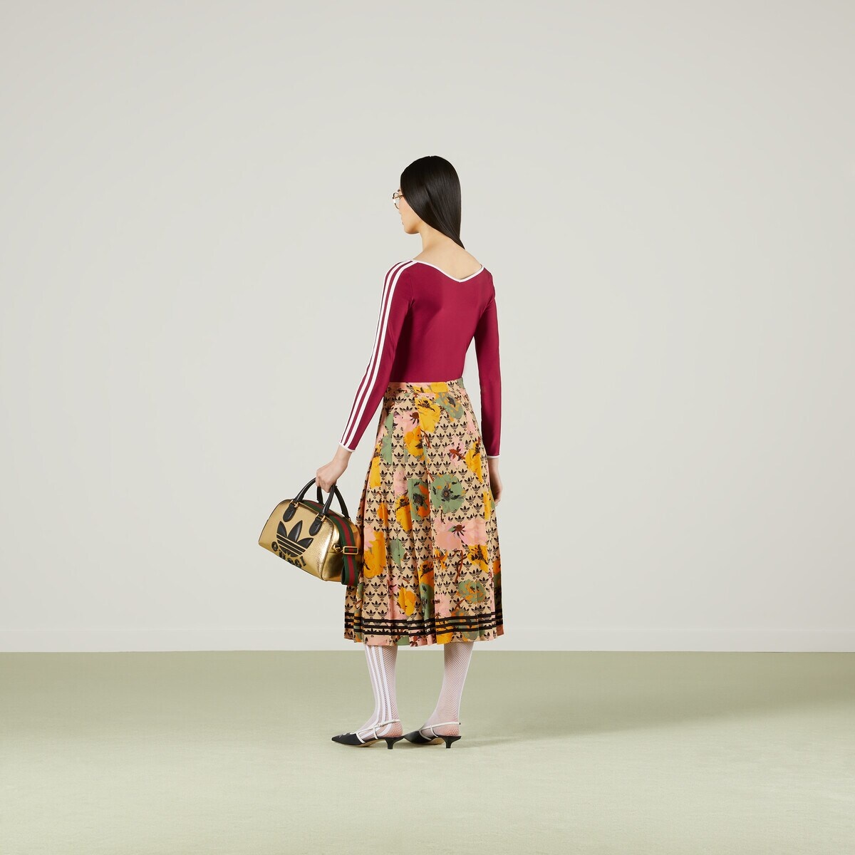 adidas x Gucci GG Trefoil poppies skirt - 3