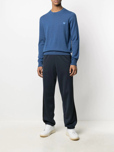 Acne Studios Face patch wool jumper outlook