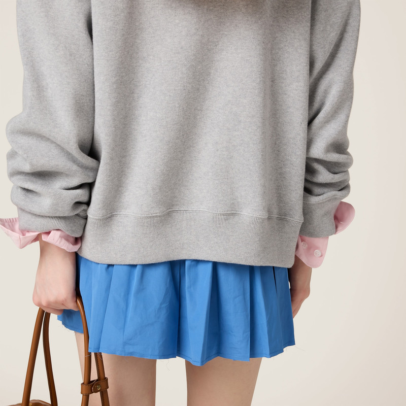 Cotton fleece zipper hoodie 5