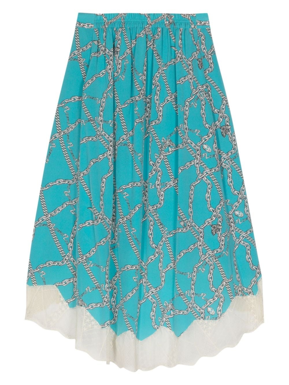 Joslin chain-print silk skirt - 2