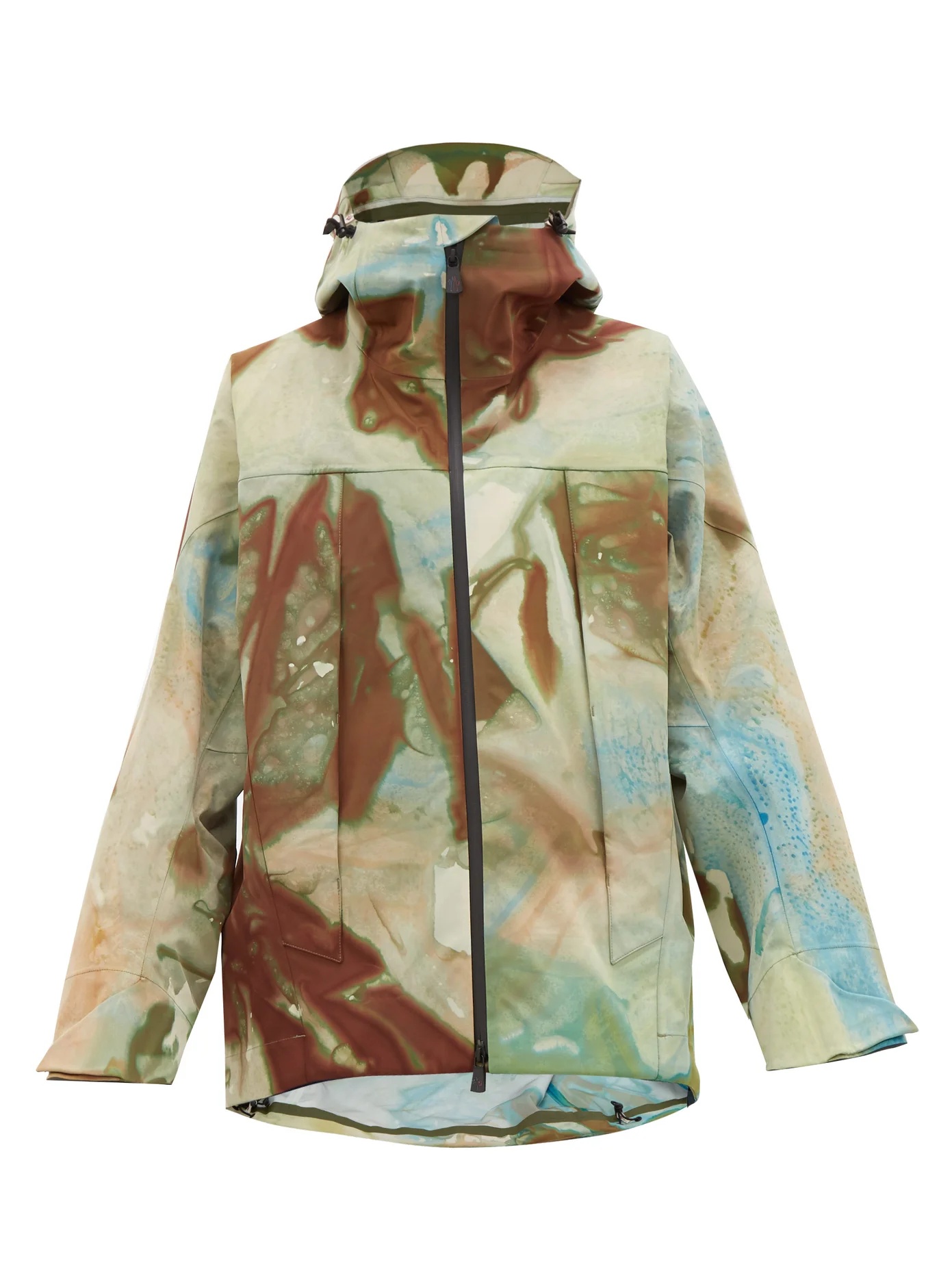 Tie dye-effect technical shell jacket - 1