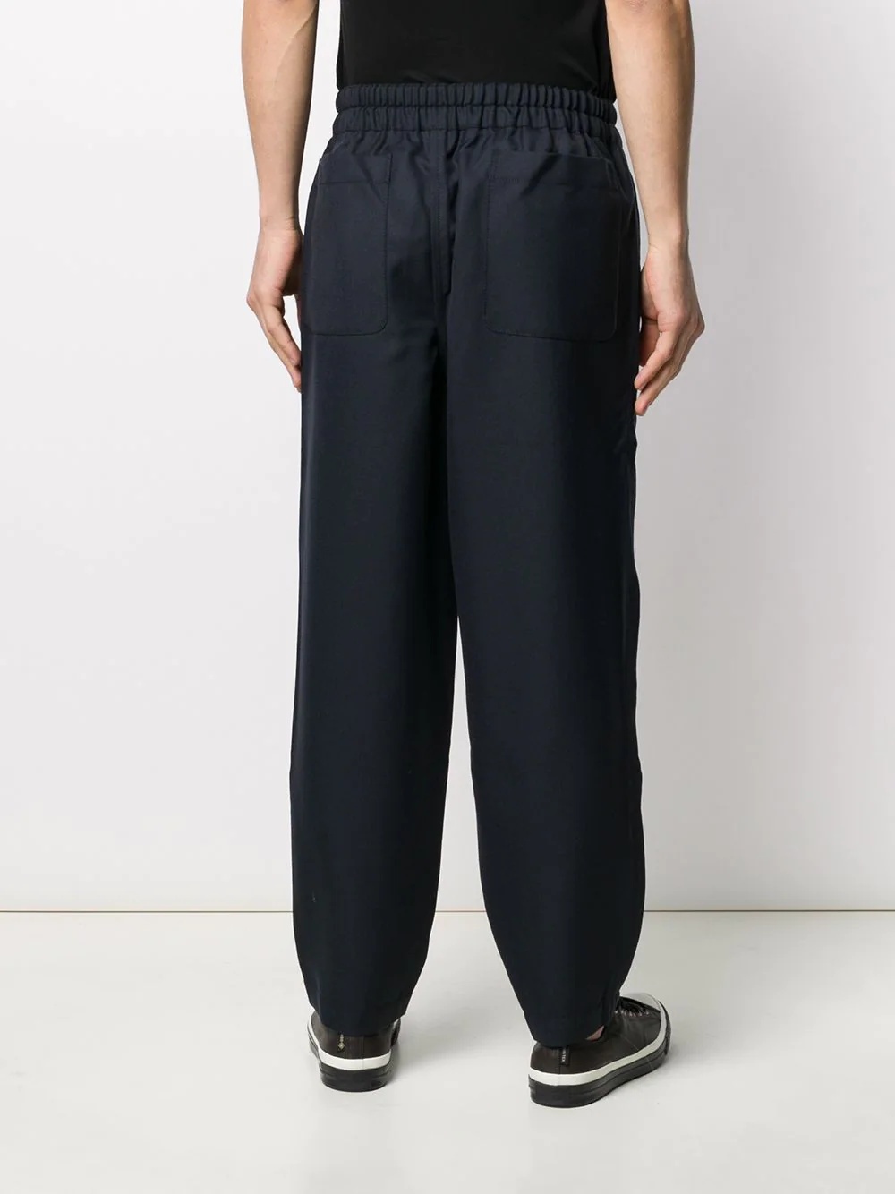 loose fit tapered trousers - 4