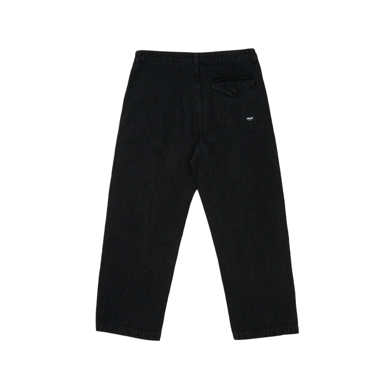 ZIPPED FLIGHT TROUSER BLACK 3