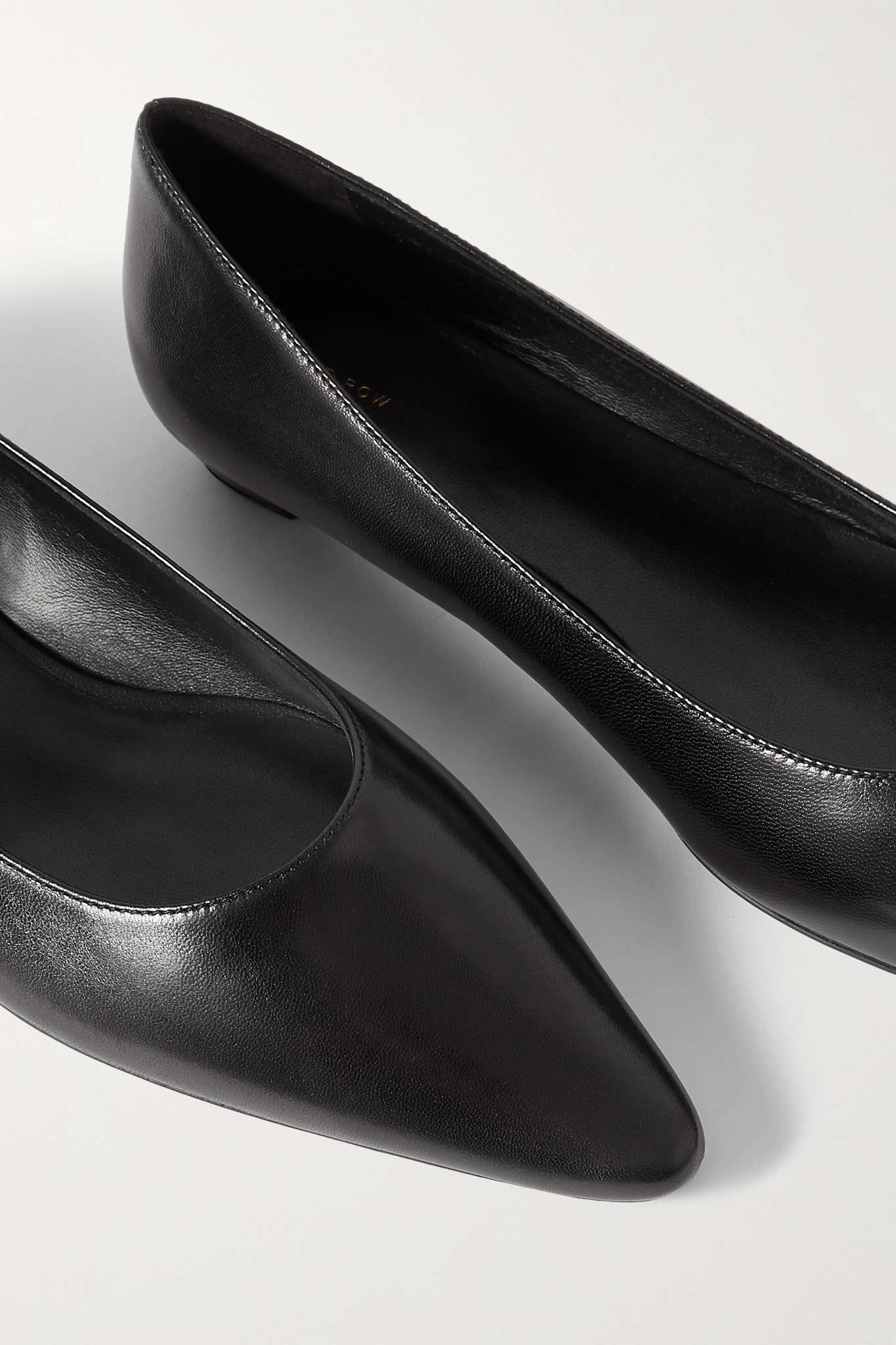 Claudette leather point-toe flats - 4