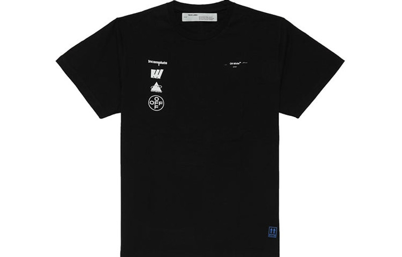 Off-White Off-White Back Photo Printing Short Sleeve Loose Fit Black OMAA038E191850051088 outlook