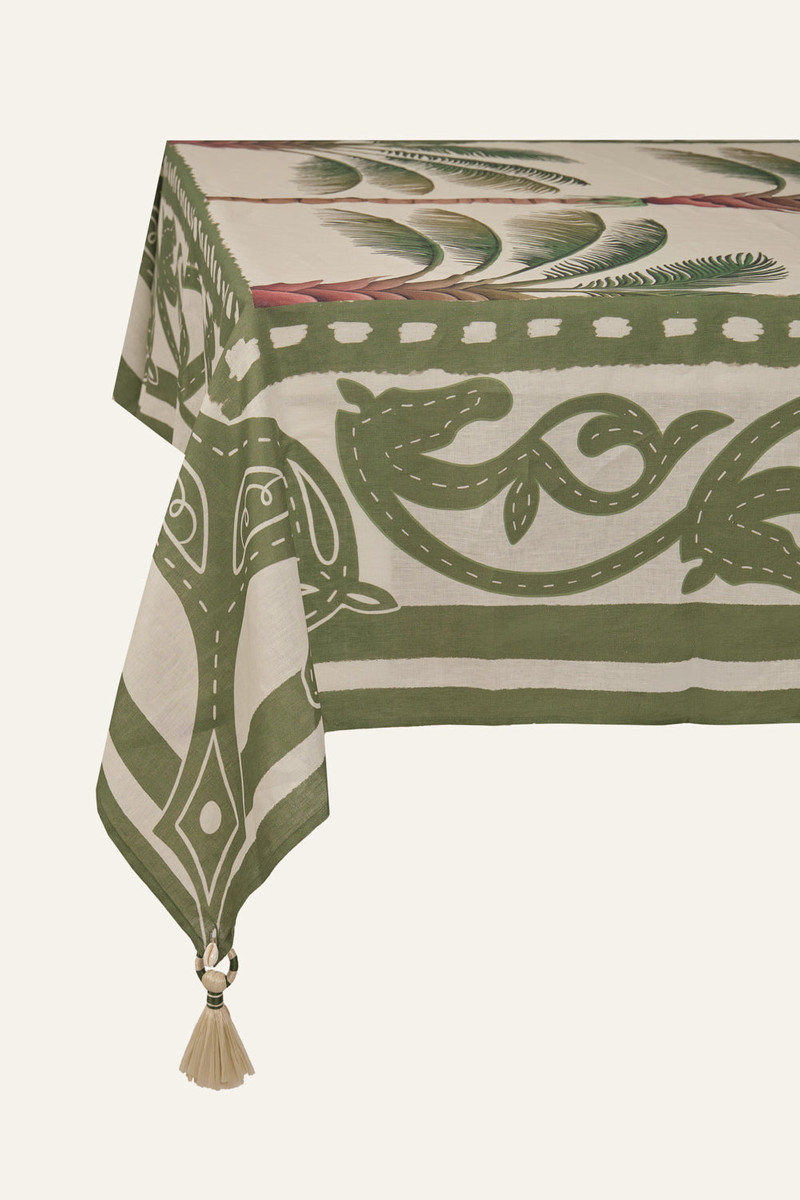 Palm And Pony Rectangular Tablecloth 1