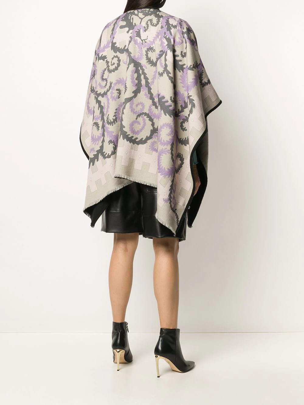 x Koché abstract-print oversize wool scarf - 4