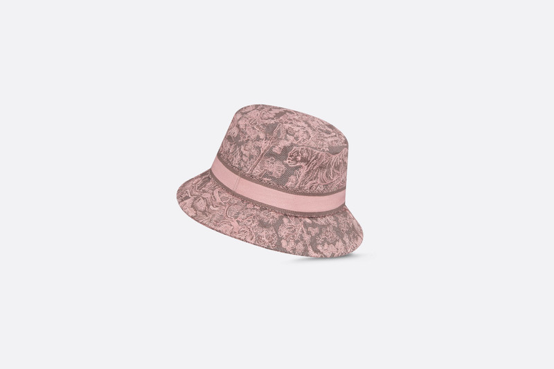 D-Bobby Toile de Jouy Reverse Small Brim Bucket Hat 3