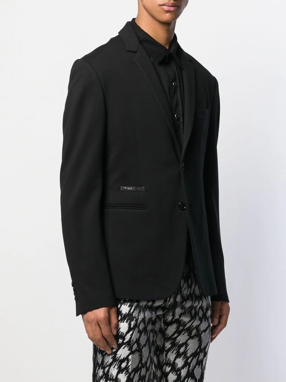 Skull logo blazer - 3