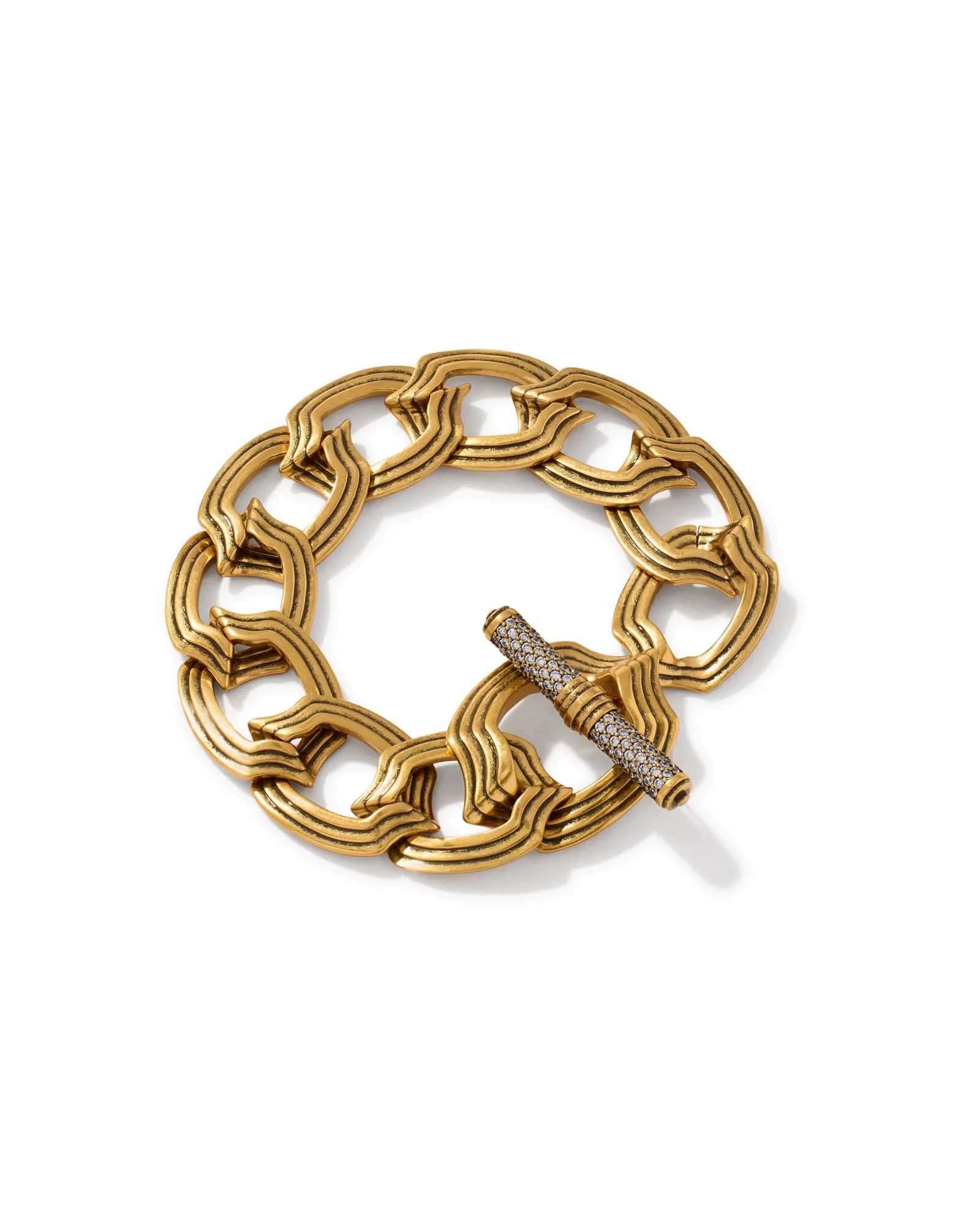 Nova Vintage Gold Link and Chain Bracelet - 1