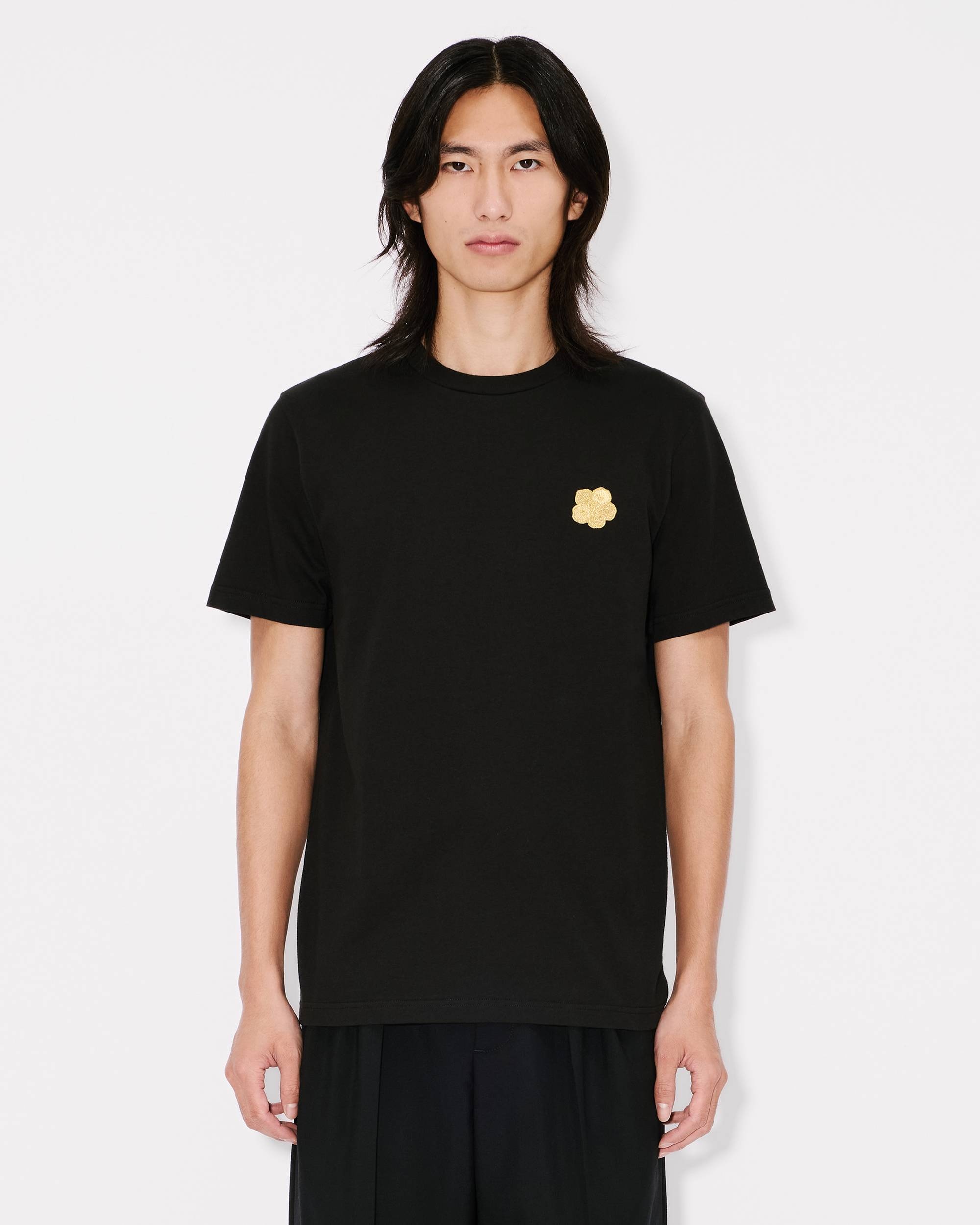 'Boke Flower' embroidered slim T-shirt in cotton - 3