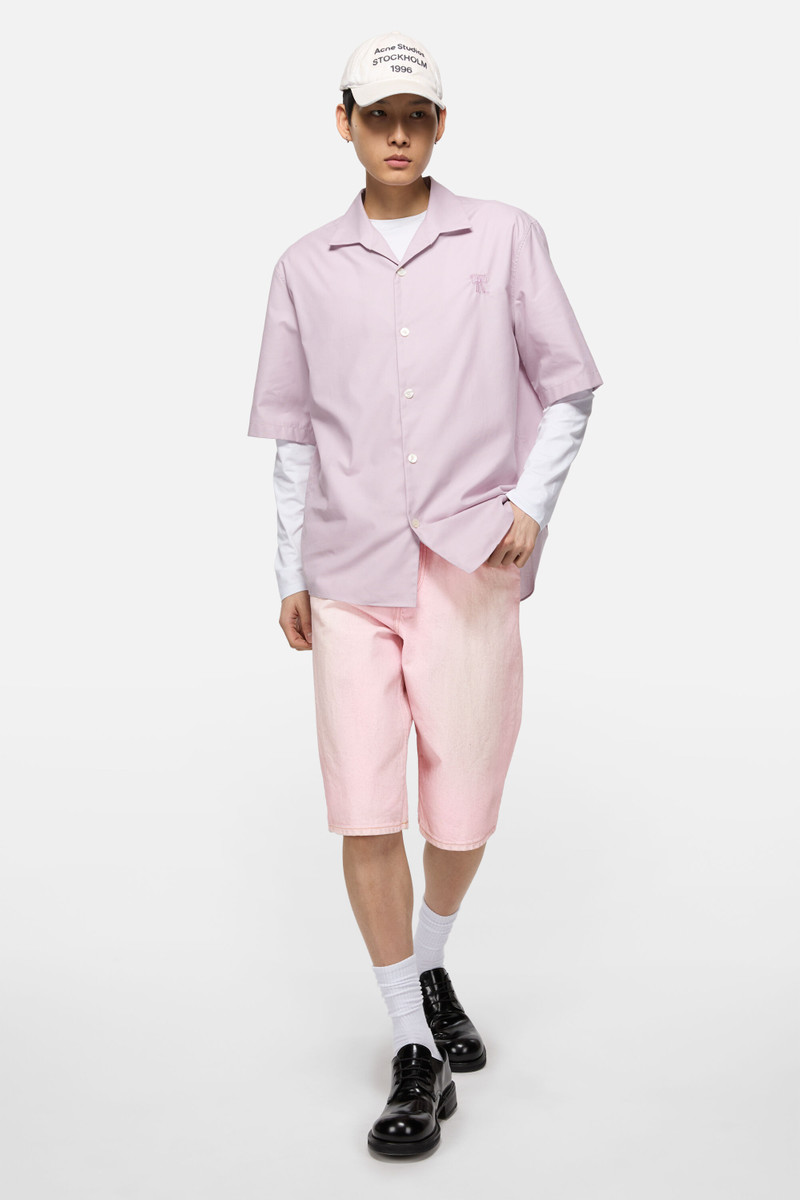 Acne Studios Denim shorts - Loose fit - Pale Pink outlook