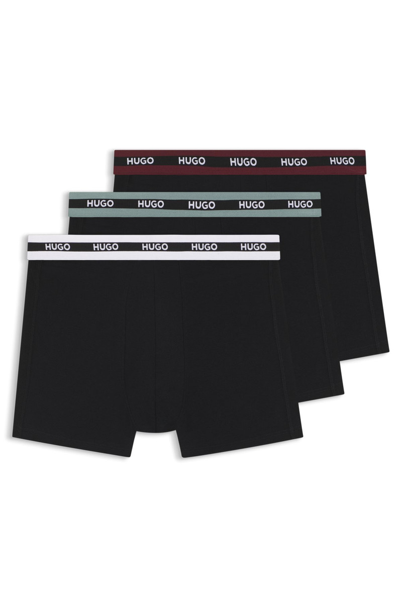 THREE-PACK OF STRETCH-COTTON BOXER BRIEFS WITH LOGOS 1