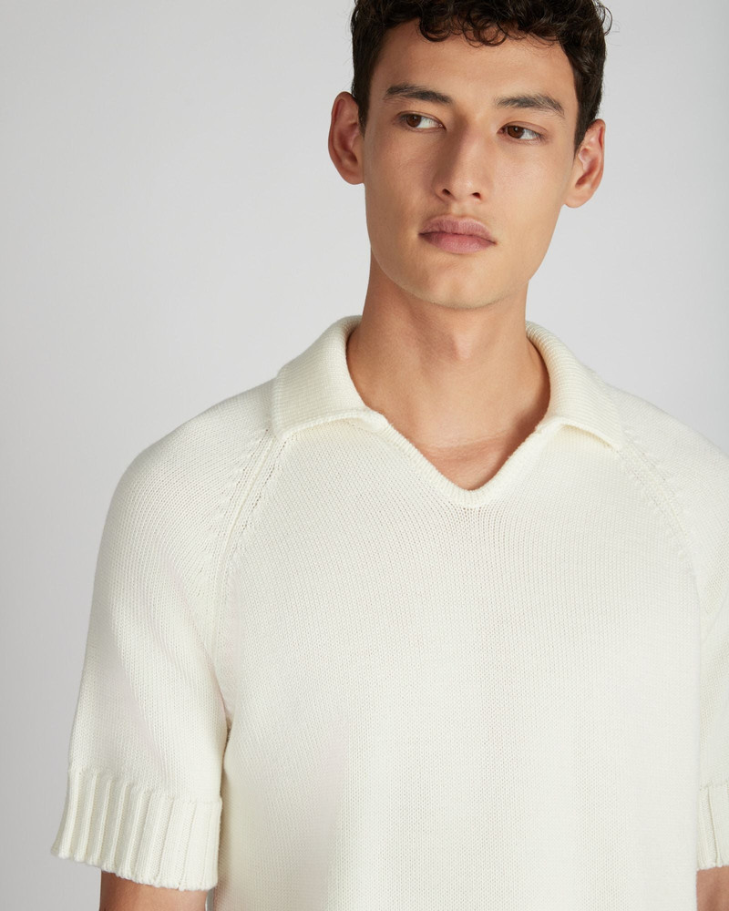Slim fit wool polo shirt 4