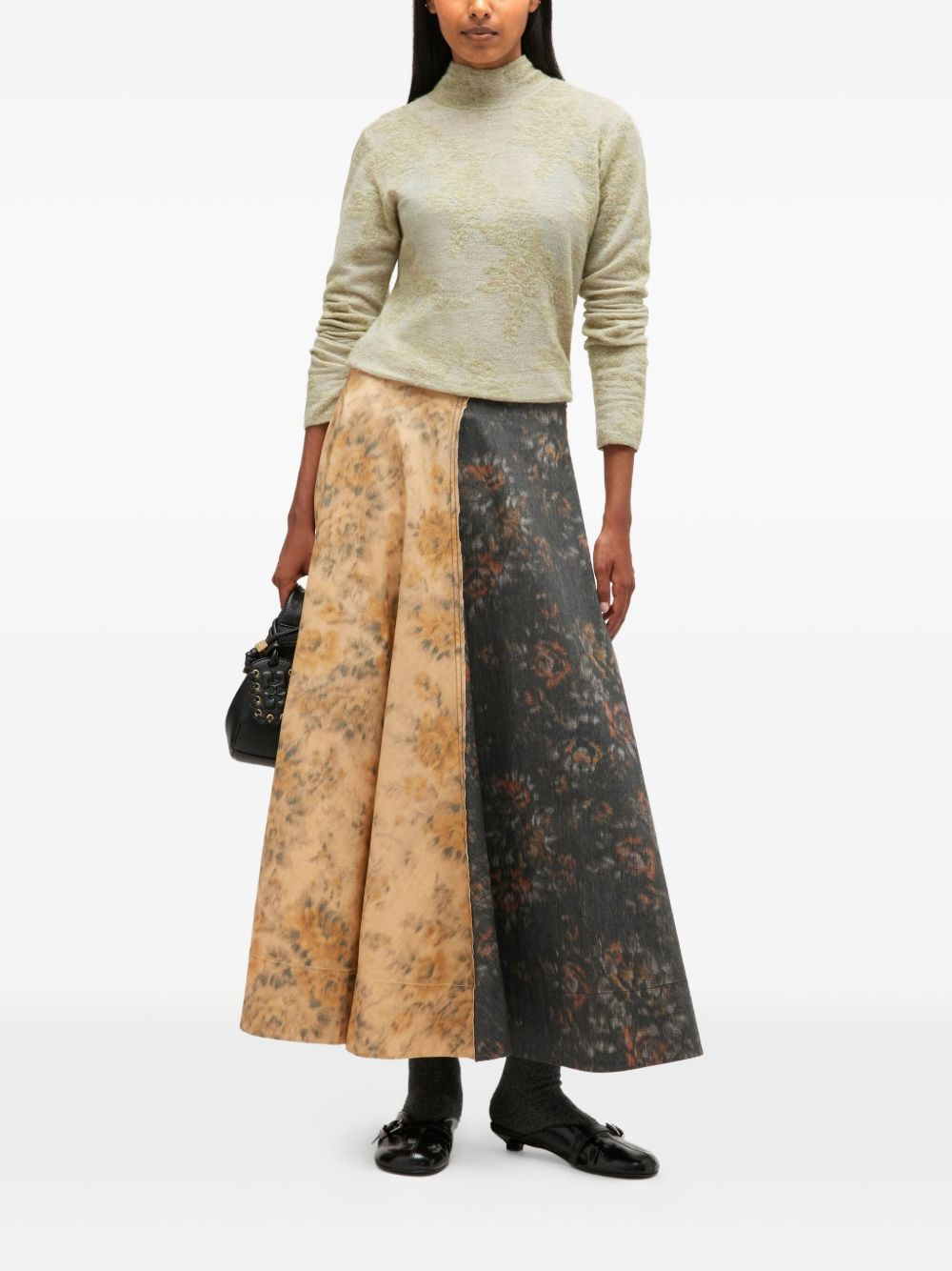 floral-print maxi skirt - 2