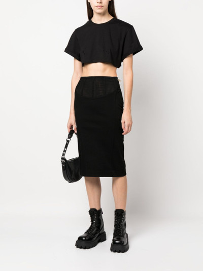 PINKO panelled midi straight skirt outlook