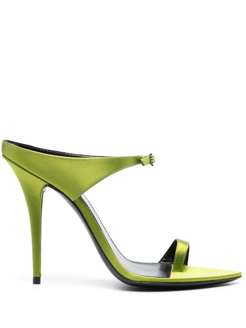 Dive buckle-embellished satin sandals - 1