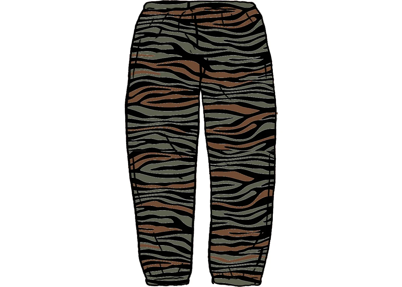 Supreme Small Box Sweatpant Tigerstripe Camo - 1