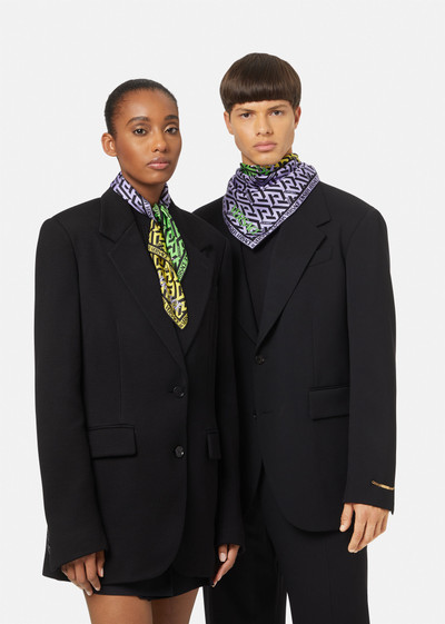 VERSACE La Greca Small Silk Foulard outlook