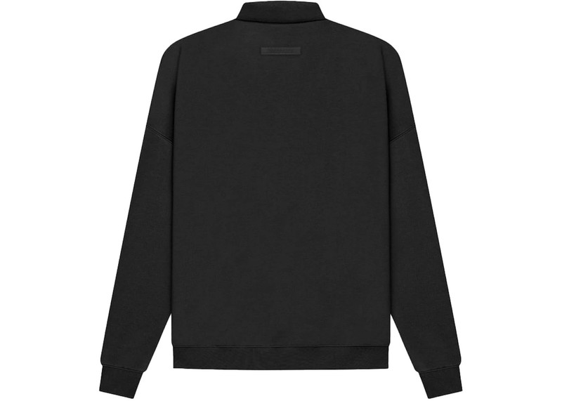 ESSENTIALS Fear of God Essentials Long Sleeve French Terry Polo Black outlook