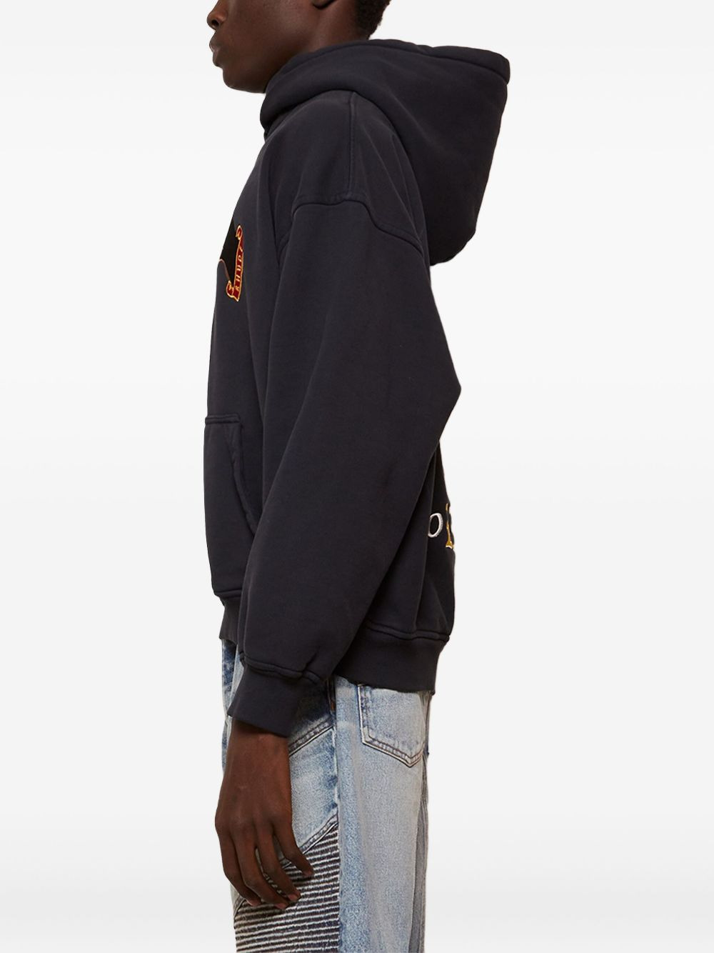 dog-embroidered hoodie - 4