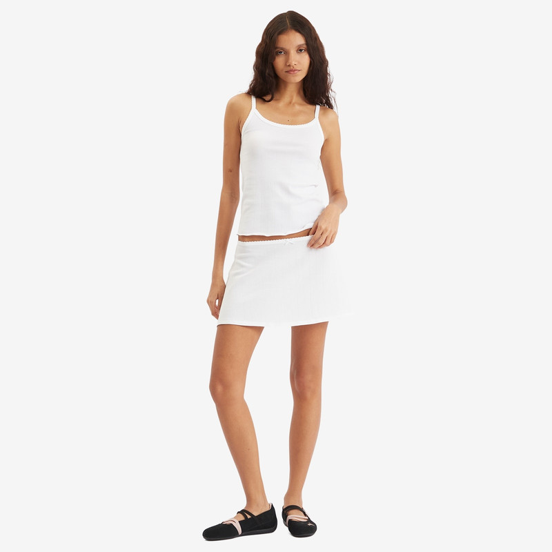 SKIMS 사이트맵 하락 바늘 Pointelle Cami 정상 outlook
