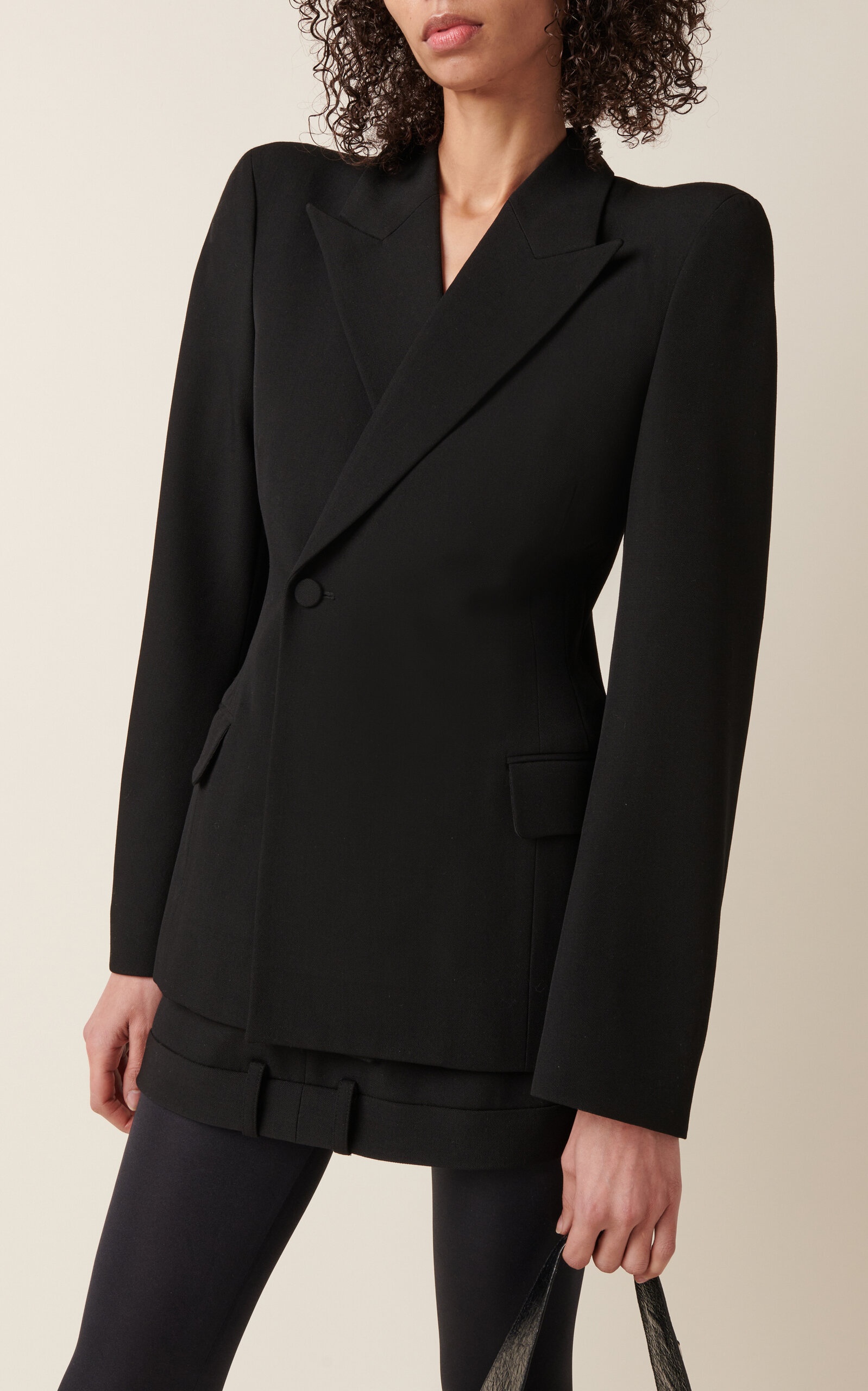 Tailored Twill Blazer Jacket black - 2