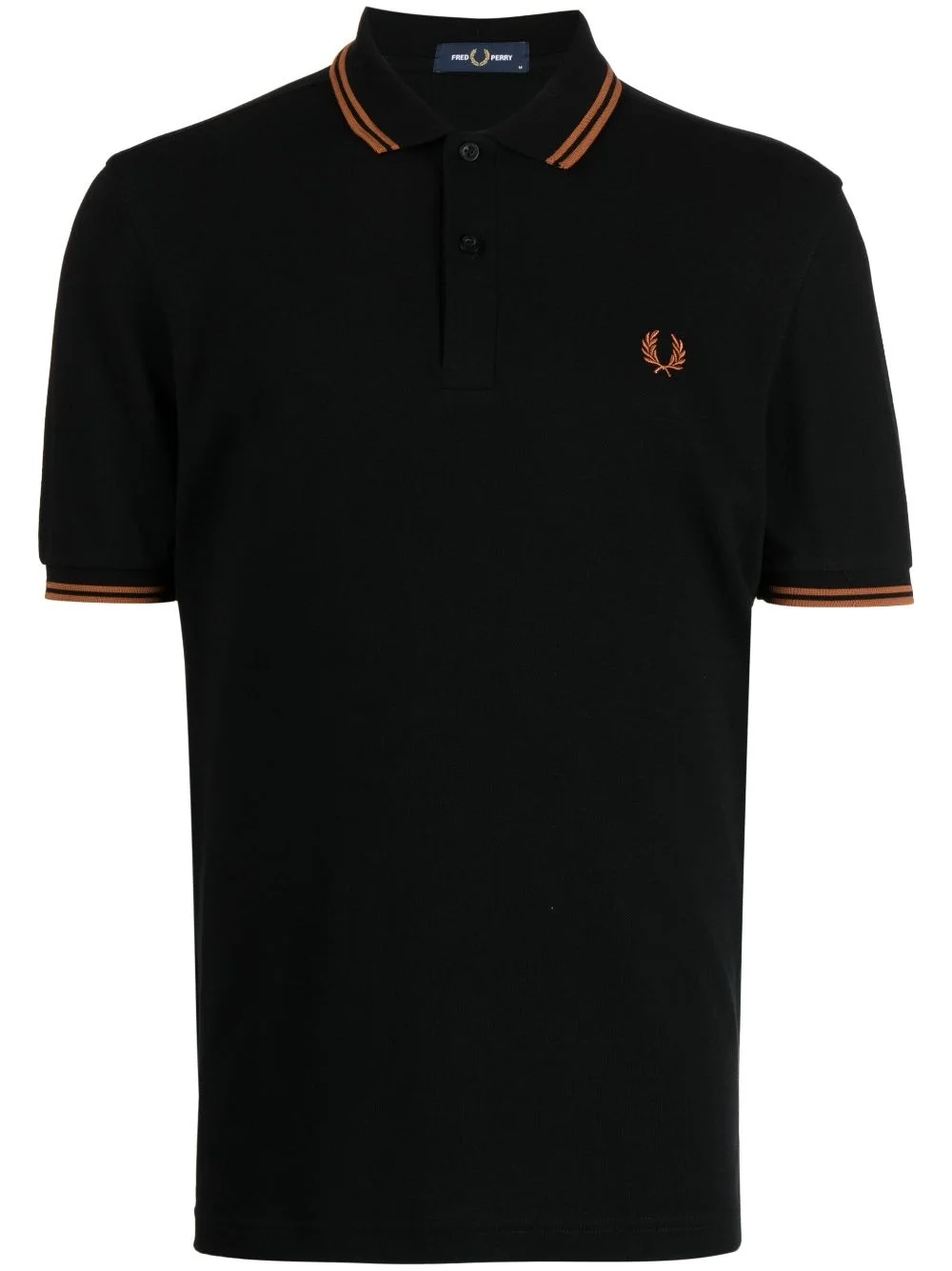 embroidered-logo polo shirt - 1