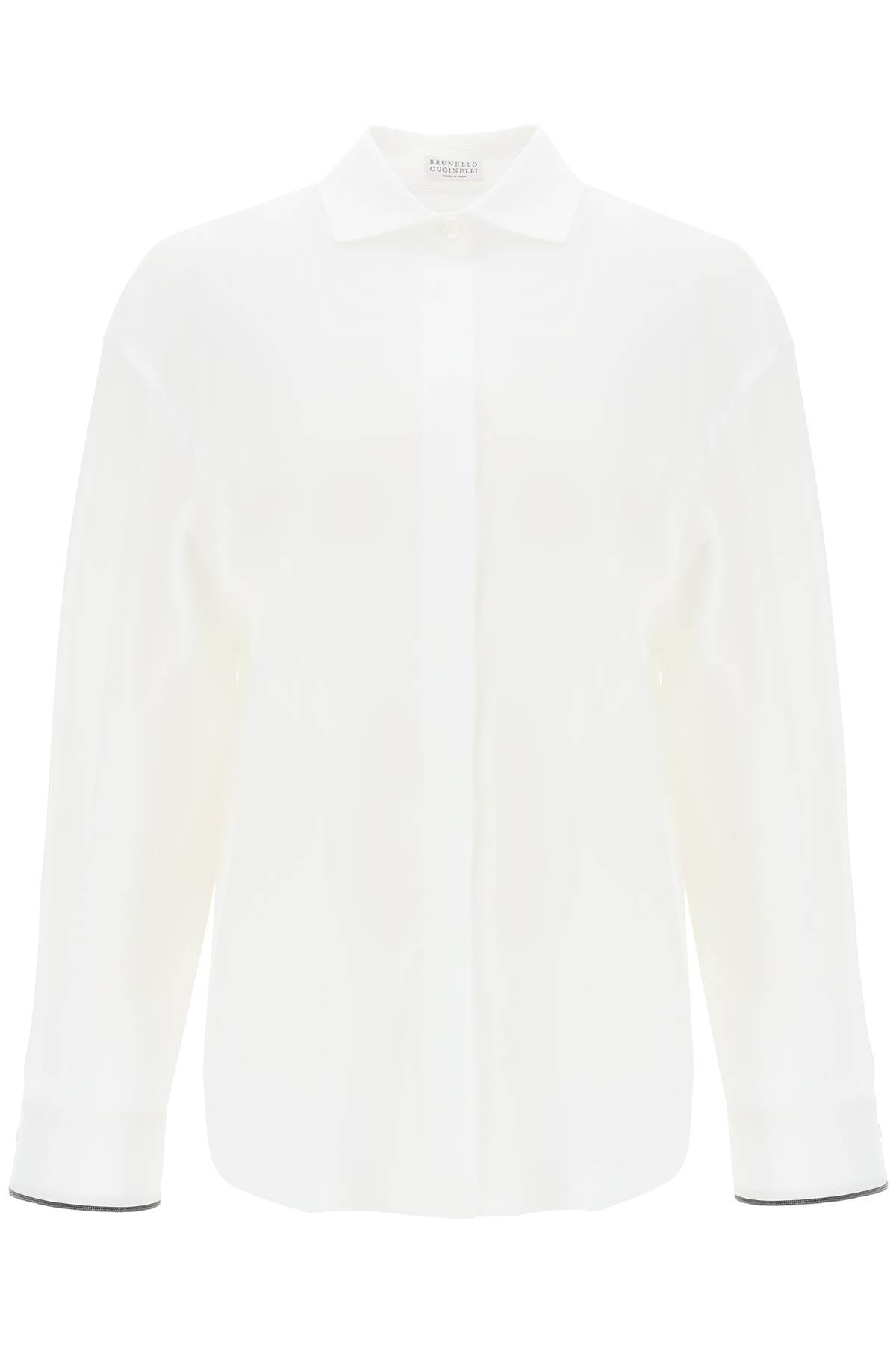 Brunello Cucinelli Wide Sleeve Shirt With Shiny Cuff Details Women - 1
