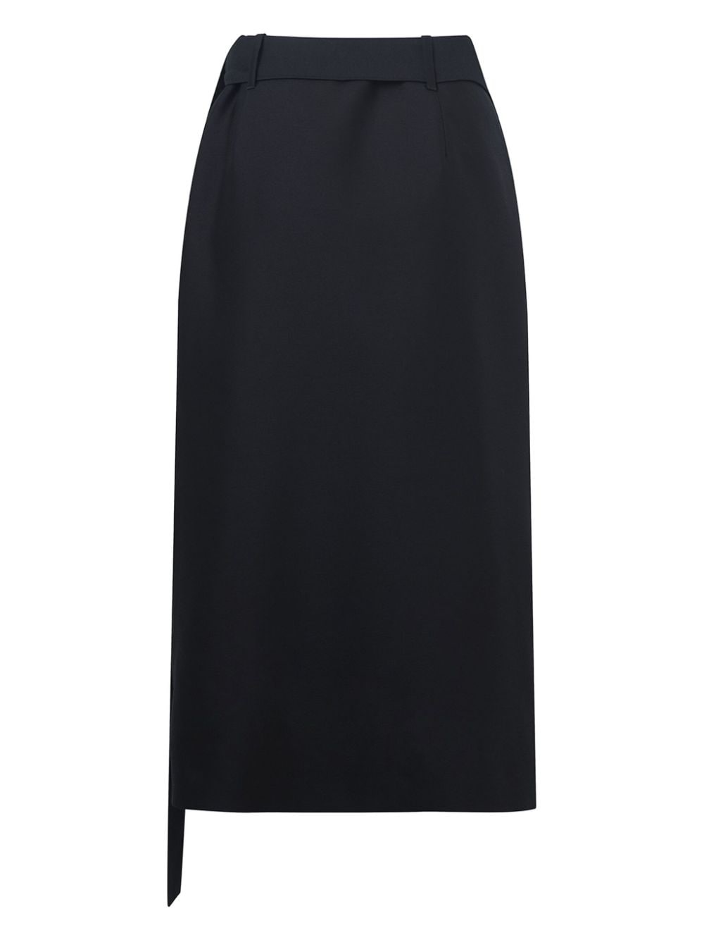 wool-silk midi skirt - 2