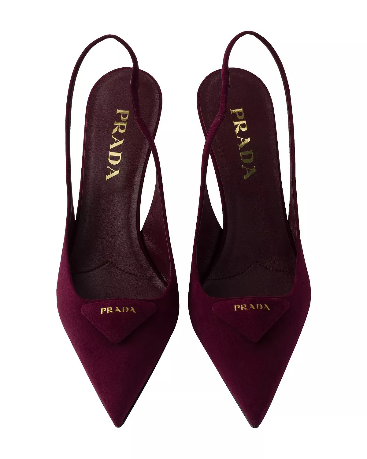 Women's Suede Slingback Pumps - 3