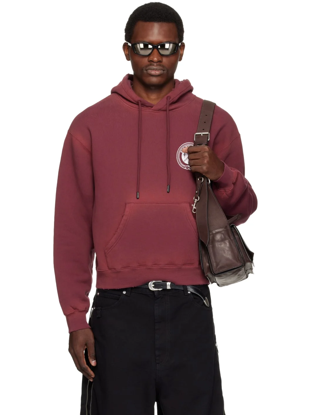 Burgundy Heavyweight Gym Hoodie - 1