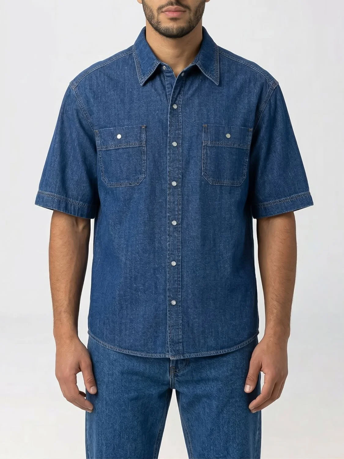 DOLCE & GABBANA Cotton Denim Casual Shirt - 1
